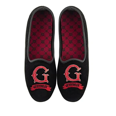 Image of Cinereplicas Harry Potter Deluxe Gryffindor Slippers Size 37/38 Official Licensed, Black, 4 UK