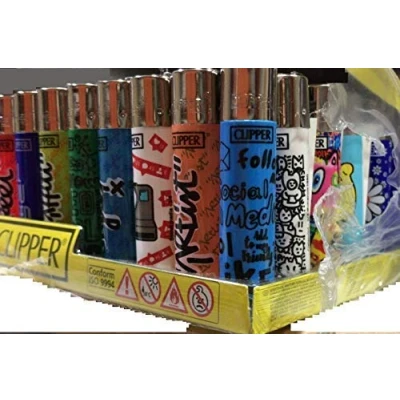 Image of Clipper Itdstore New Large Mixed Collectible Lighters in All Different Graphics (24)