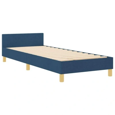 Image of vidaXL Blue Bed Frame 80x200 cm Fabric