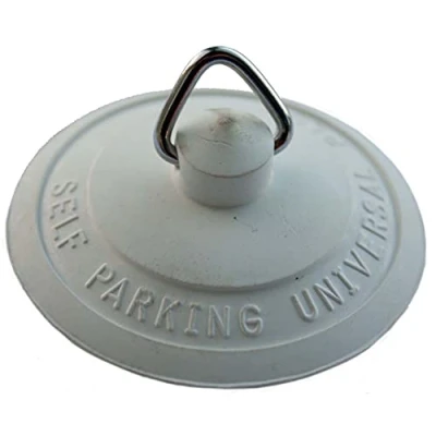 Image of Oracstar White 1 1/2&quot; Self Parking Plug (with Suction Cup) PPS141