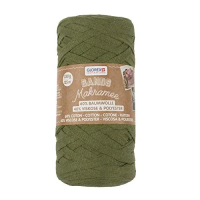 Image of GLOREX Macrame, Rayon Cotton, Olive, 125 m