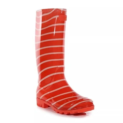 Image of Regatta Womens Lady Wenlock Wellington Rain Boots, Crayon Stripe, 4 UK