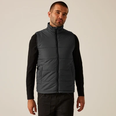 Image of Regatta Men&#039;s Professional Access Water Repellent Insulated Bodywarmer, Seal Grey/Black, XS UK