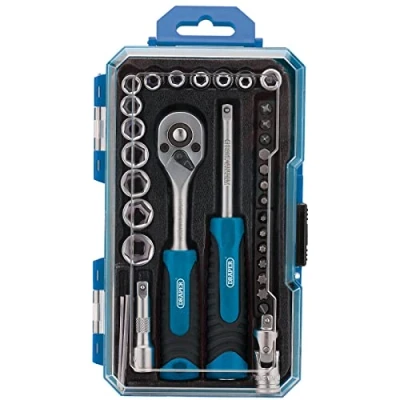 Image of Draper Socket Set, 1/4&quot; Sq. Dr. (35 Piece)