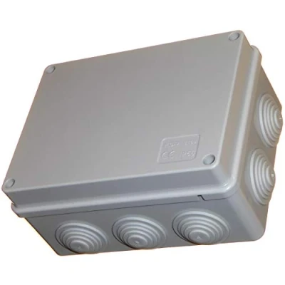 Image of 150mm Junction Box with Grommets Waterproof IP56 PVC Plastic Adaptable Enclosure Outdoor Lighting Cable Electrics Connection