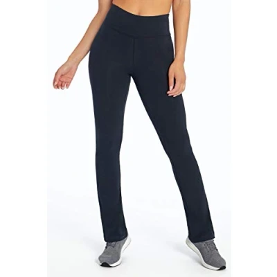 Image of Bally Total Fitness Women&#039;s High Rise Tummy Control Pant, Black, X Large