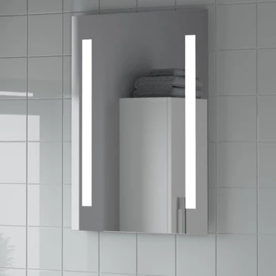 Image of Artis® 500 x 700mm Bathroom Mirror with LED Lights Wall Mounted Illuminated Vanity Mirrors for Bathrooms, Mains Powered, Switch