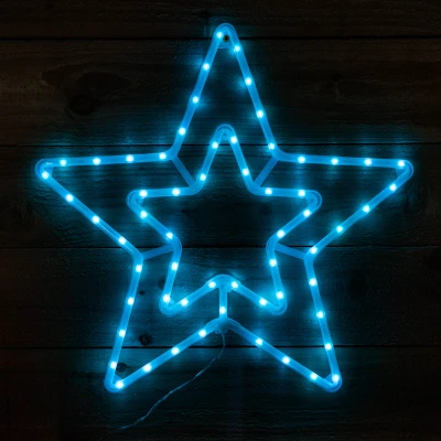 Image of 56cm RGB Digital Light up Christmas Star with Remote Control &amp; Timer Function