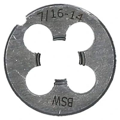 Image of 7/16&quot; x 14 BSW Whitworth 25mm Circular Die Tungsten Steel Thread Cutter