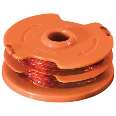 Image of WORX WA0007 Lawn Grass Trimmer WG118E &amp; WG119E Heavy Duty Line Spool with 2 x 5 m Length 1.65 mm Diameter, Orange