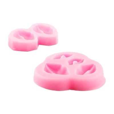 Image of Tabanzhe 3D Fondant Candy Mold 2PCS Silicone Chocolate Biscuit DIY Kiss Lips Shape Moulds Baking Tool Homemade Gift for Party Wedding Cake Decoration Soap Making Tray