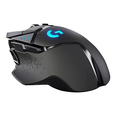 Image of Logitech G502 LIGHTSPEED Wireless Gaming Mouse, 25K HERO Sensor, 25600 DPI, RGB, Ultra Light, 11 Programmable Buttons, Long Life Battery, PowerPlay compatible, PC Black