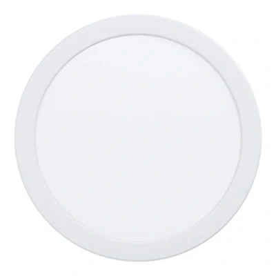 Image of EGLO LED recessed spotlight Fueva 5, Ø 21.6 cm, made of steel and a plastic light surface, luminaire in white, flat, low installation depth 26 mm, neutral white