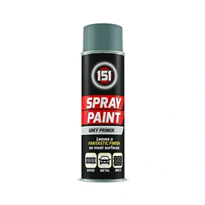 Image of 151 Grey Primer Matt Multi Purpose Aerosol Spray Paint 250ml (1 Pack)
