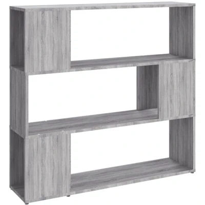 Image of vidaXL Book Cabinet/Room Divider Grey Sonoma 100x24x94 cm
