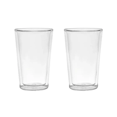 Image of WD LIFESTYLE Set of 2 Double Walled Borosilicate Glass Glasses 325 ml Capacity