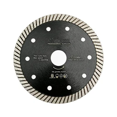 Image of SHDIATOOL Diamond Super Thin Blade for Porcelain Ceramic Tile Granite Dia 125MM Turbo Cutting Disc