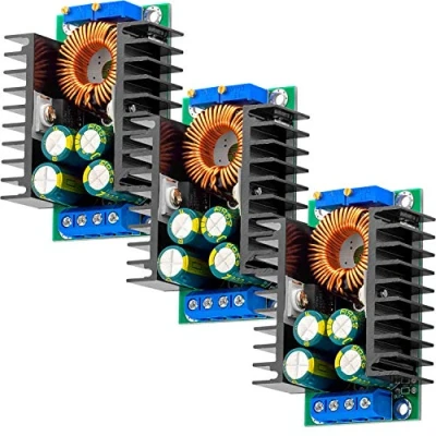 Image of AZDelivery XL4016 Step Down Buck Converter Power Supply Module DC 5 40V to 1.2 35V Adjustable Board 4A 140W XL4016E1 compatible with Arduino Including E Book! (Pack of 3)