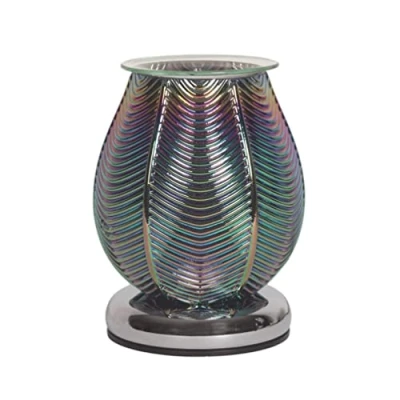 Image of Aroma Jade Lustre Ribbed Electric Wax Melt Warmer