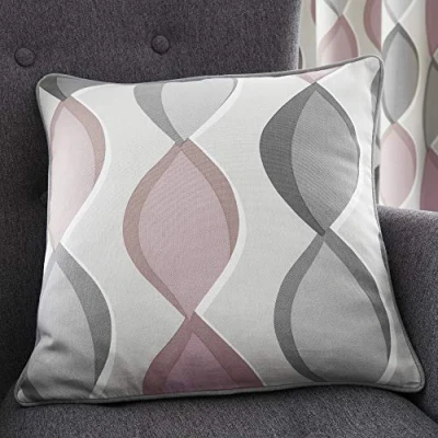 Image of Fusion Lennox 100% Cotton Cushion Cover 43 x 43cm in Grey