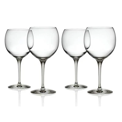 Image of Alessi SG119/0S4 Mami XL Set of 4 Red Wine Glasses in Crystal Glass, Units (Pack 1)