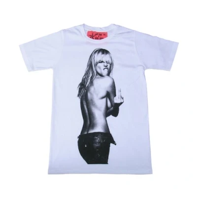 Image of Zip Zap Zooom Mens Retro Punk Rock Pop Girl Vintage Finger T Shirt Large