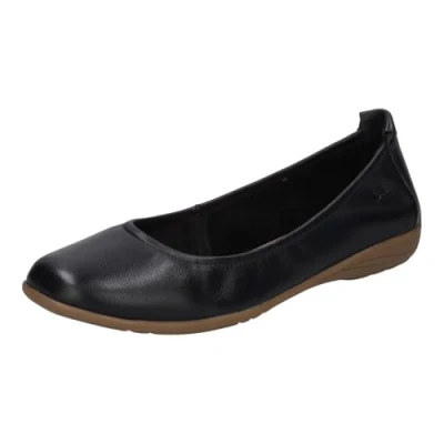 Image of Josef Seibel Women Classic Ballet Flats Fenja 01, Ladies Flats,Width G (Regular),Slip on,Leisure Shoe,Sporty,Black Black,39 EU / 6 UK