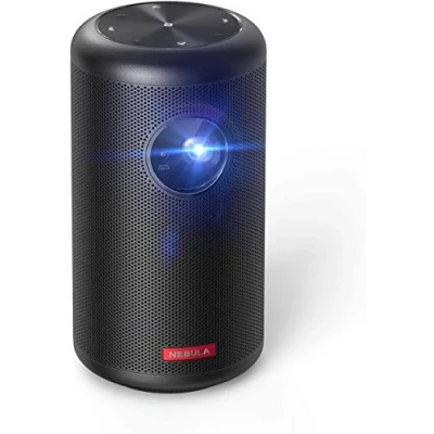 Image of NEBULA Capsule II Mini Projector, Portable Projector with 720p HD, 200 ANSI Lumen, Wi Fi, DLP, 8W Speaker, 3,600+ Apps Compact Palm Sized Pocket Cinema for Movies