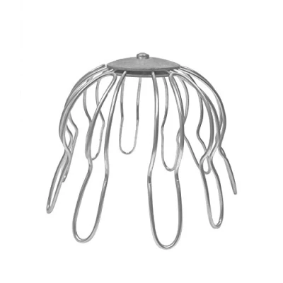 Image of Sarei Galvanised leaf catcher DN 80 to keep the downspout clear trap protects against blockages