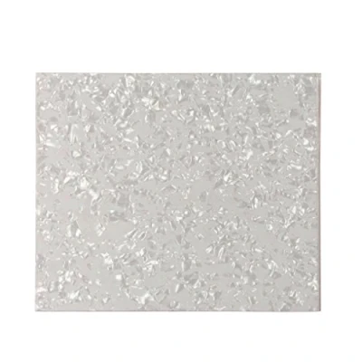 Image of FLEOR 20X17cm Acoustic Guitar Pickguard Material Anti scratch Blank Sheet Self adhesive Backing for Most CuSTm, White Pearl