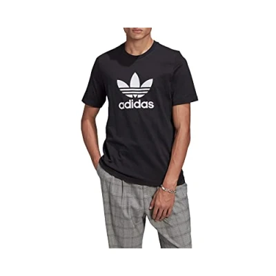 Image of Adidas GN3462 Trefoil T Shirt Mens Black/White S