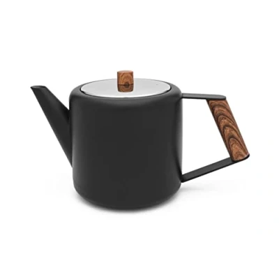 Image of Bredemeijer Teapot Duet Design Boston 1.1L matt Black, 265x135x150