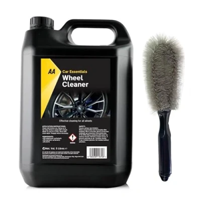 Image of AA Wheel Cleaning Kit, Non Acidic Cleaner 1 x 5 L and Brush (Black)