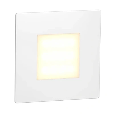 Image of ledscom.de LED Staircase Light/recessed Wall Light FEX for Indoor and Outdoor, Angular, 85 x 85mm, Warm White, Orientation Light, recessed Spotlight, Lighting, Decorative