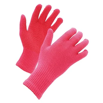 Image of Shires Suregrip Riding Gloves Childrens in Pink, onesize