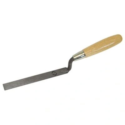 Image of C.K Finger Trowel Flat Carbon Steel Wood Handle 19x175mm