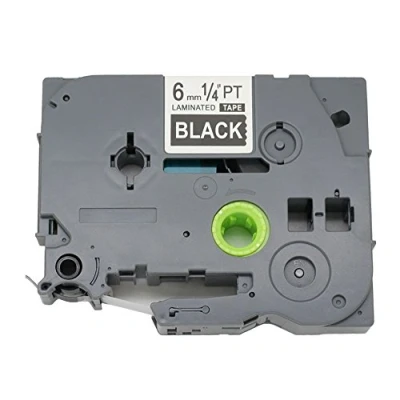 Image of BROVACS 1 Pack White on Black Label Tape Compatible for Brother P Touch TZ 315 TZe 6mm 1/4&quot; OPA1131E