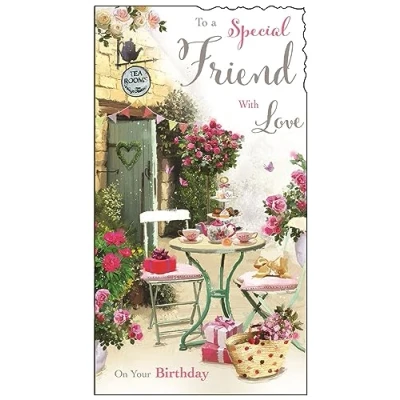 Image of Jonny Javelin Special Friend Birthday Card