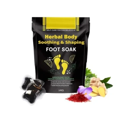 Image of Fulvic Soak Detox Parasite Bath, Herbal Det_ox Cleansing Foot Beads, Lympatic Drainage Ginger Soak, Body (1bag)