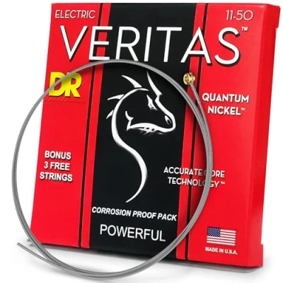 Image of DR Strings VERITAS™ Coated Core Technology Electric Guitar Strings: Heavy 11 50