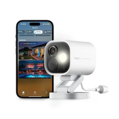 Image of Aqara 4MP Camera Hub G5 Pro PoE, True Color Night Vision Security Outdoor Wired, HomeKit Secure Video, Thread Border Router, Local Detection, Thread/Zigbee, Supports Alexa, Google, White