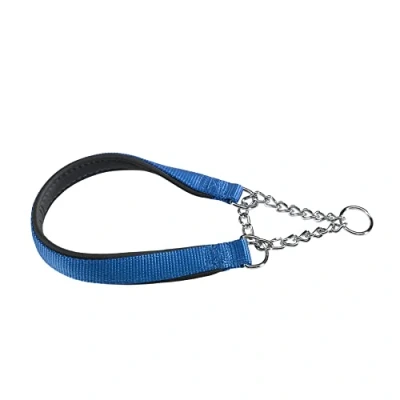 Image of FERPLAST DAYTONA CSS half choke dog collar nylon soft padding colors