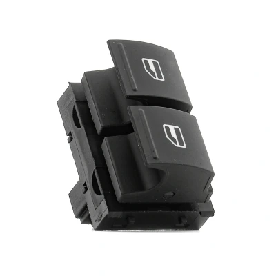 Image of 1K3959857B, 1K3959857C Switch, window winder VEMO V10 73 0243 Driver side, Front with double switch Original Quality VOLKSWAGEN: Polo V Hatchback