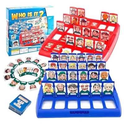 Image of Picture Guessing Board Game 96 Characters Game, WFamily Figure Guess Who? Games for Family Night Kids’Games Card Adults and Kids Aged 3 up