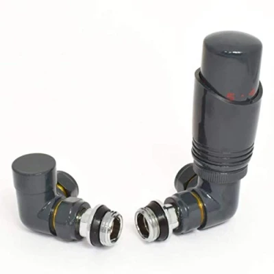 Image of Delta Corner TRV Anthracite Thermostatic Radiator Valve