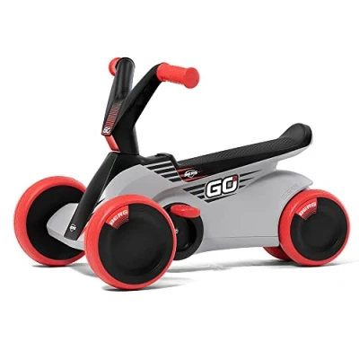 Image of Berg 24.50.03.00 GO² 2 in 1 Slide Car Ride On and Balance Bike, Children&#039;s with Fold Out Pedals, Pedal Gokart, Toy Suitable for Children Aged 10 30 Months (Red)