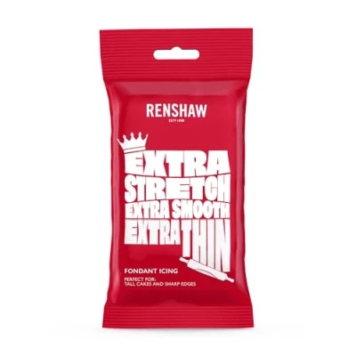 Image of Renshaw Extra Stretch, Smooth &amp; Thin Fondant Icing White, 250 g (Pack of 1)