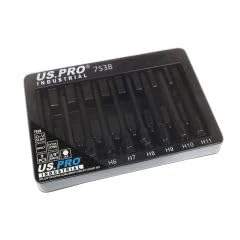 Image of 9PC 3/8&quot; DR Extra Long Impact HEX BIT Socket Set 7538