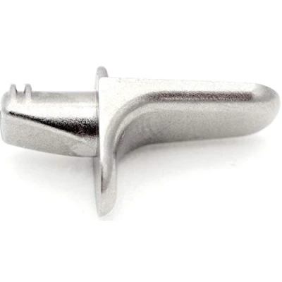Image of ecoMIM 5 mm Shelf Support Peg/Pin Bracket Stainless Steel 50 Pack