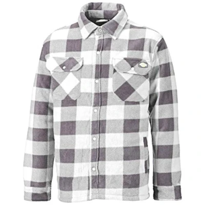 Image of Dickies lumberjack, thermo shirt, Portland. White 3XL